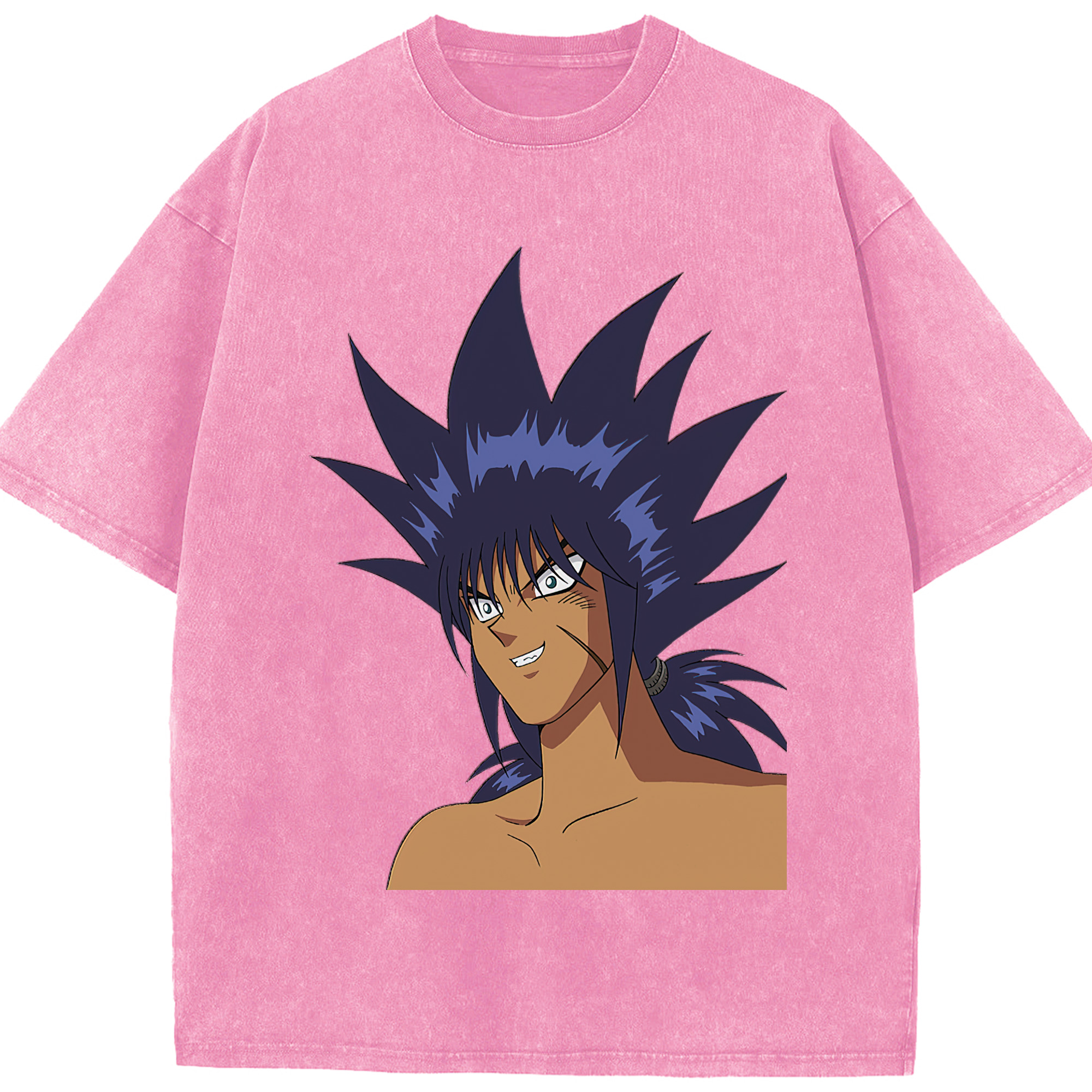 （画像用） 遊☆戯☆王 Yu-Gi-Oh! 綿100% ヴィンテージ風 半袖Tシャツ（フロントプリント）